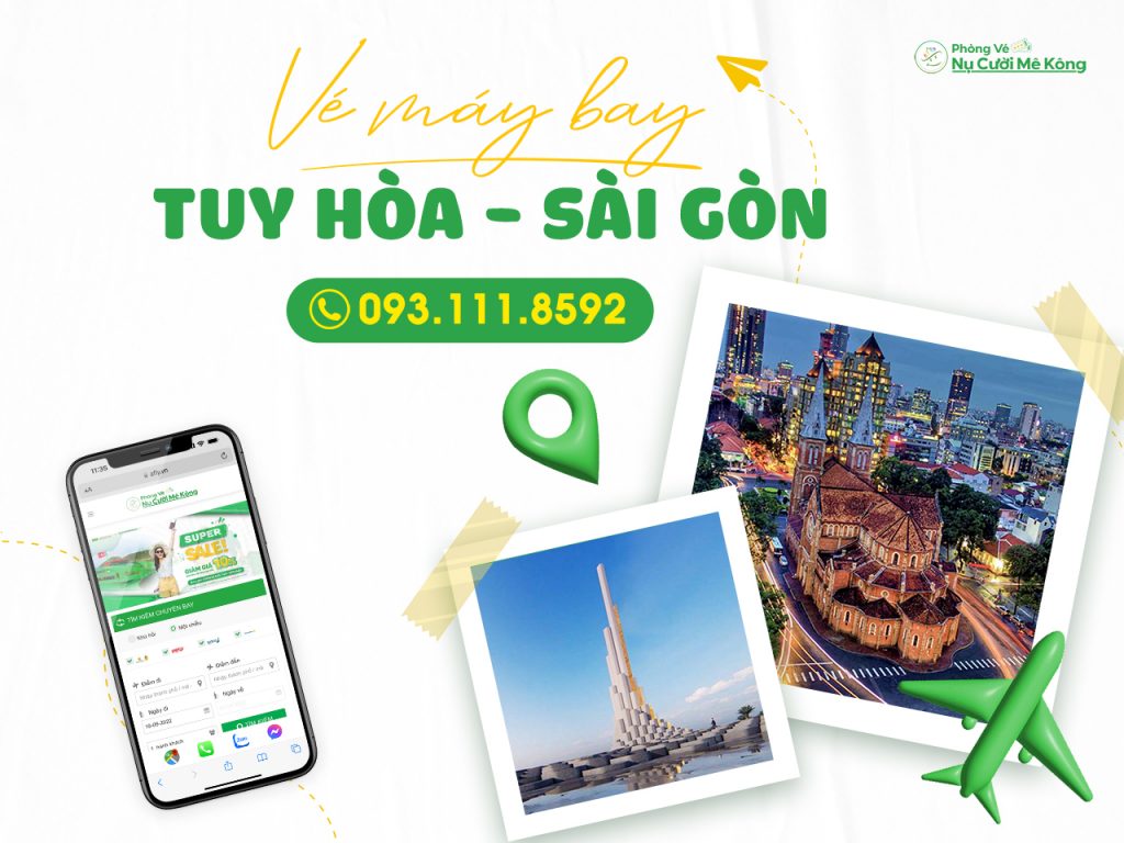 vé máy bay Tuy Hoà Sài Gòn giá rẻ
