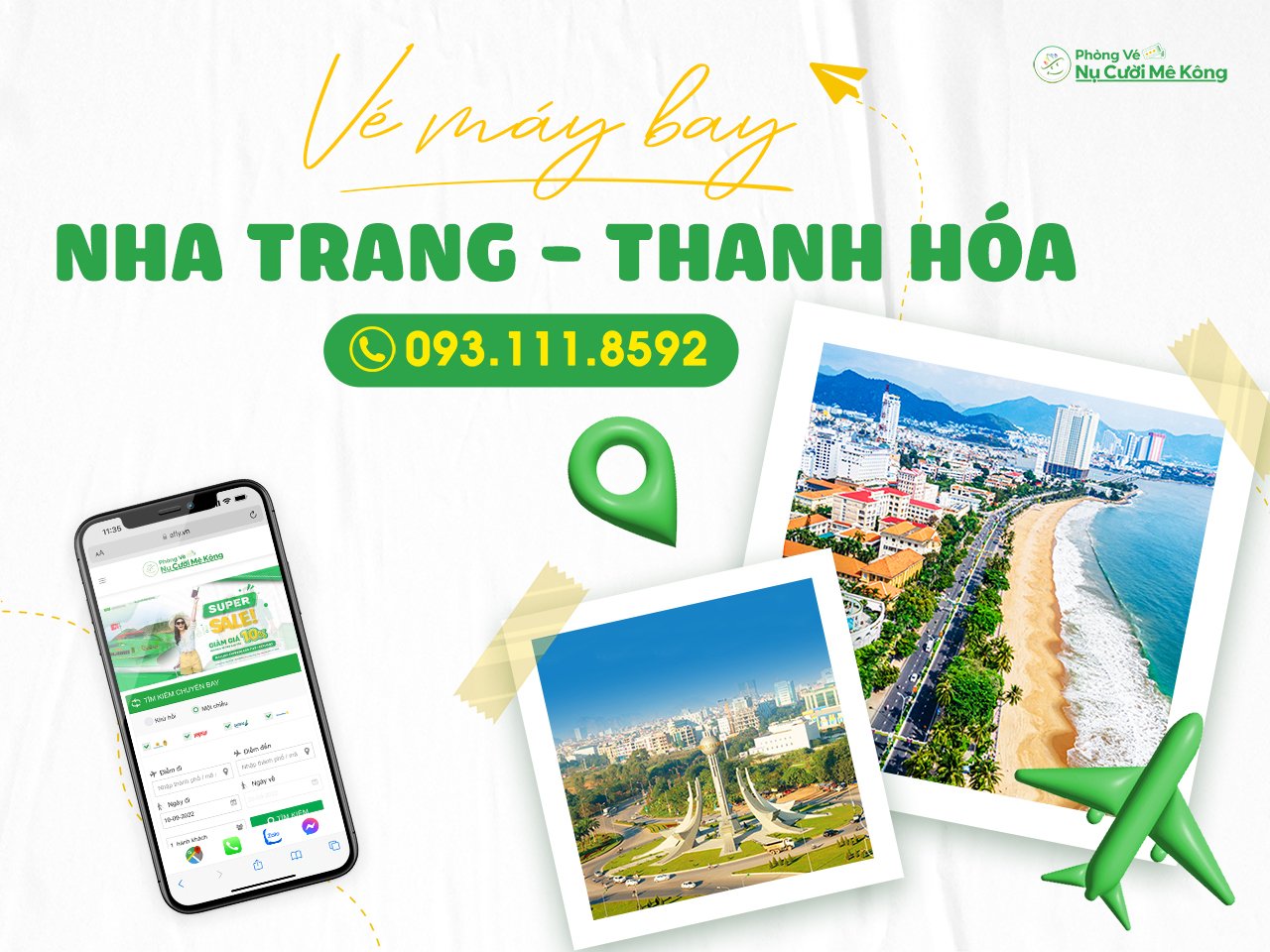 Vé máy bay Nha Trang Thanh Hóa giá rẻ