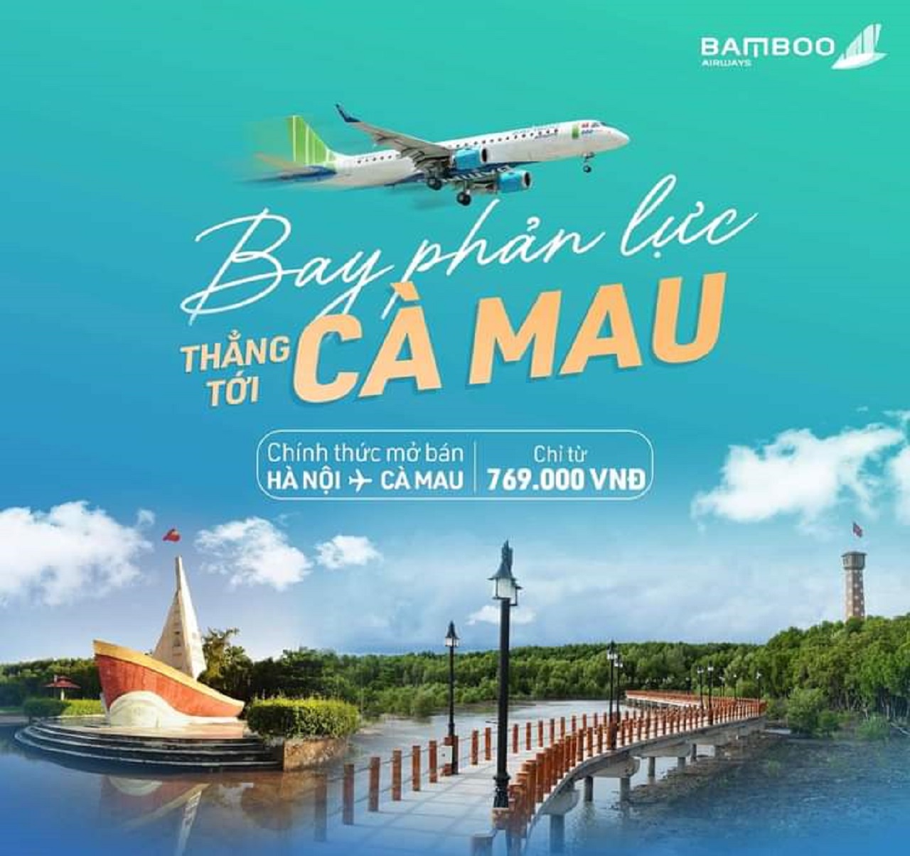 Chuyến bay thẳng tới Cà Mau của Bamboo Airways